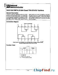 Datasheet DM74LS126AM manufacturer National Semiconductor
